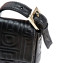 Fendi Black Embossed Nappa Leather Baguette Bag