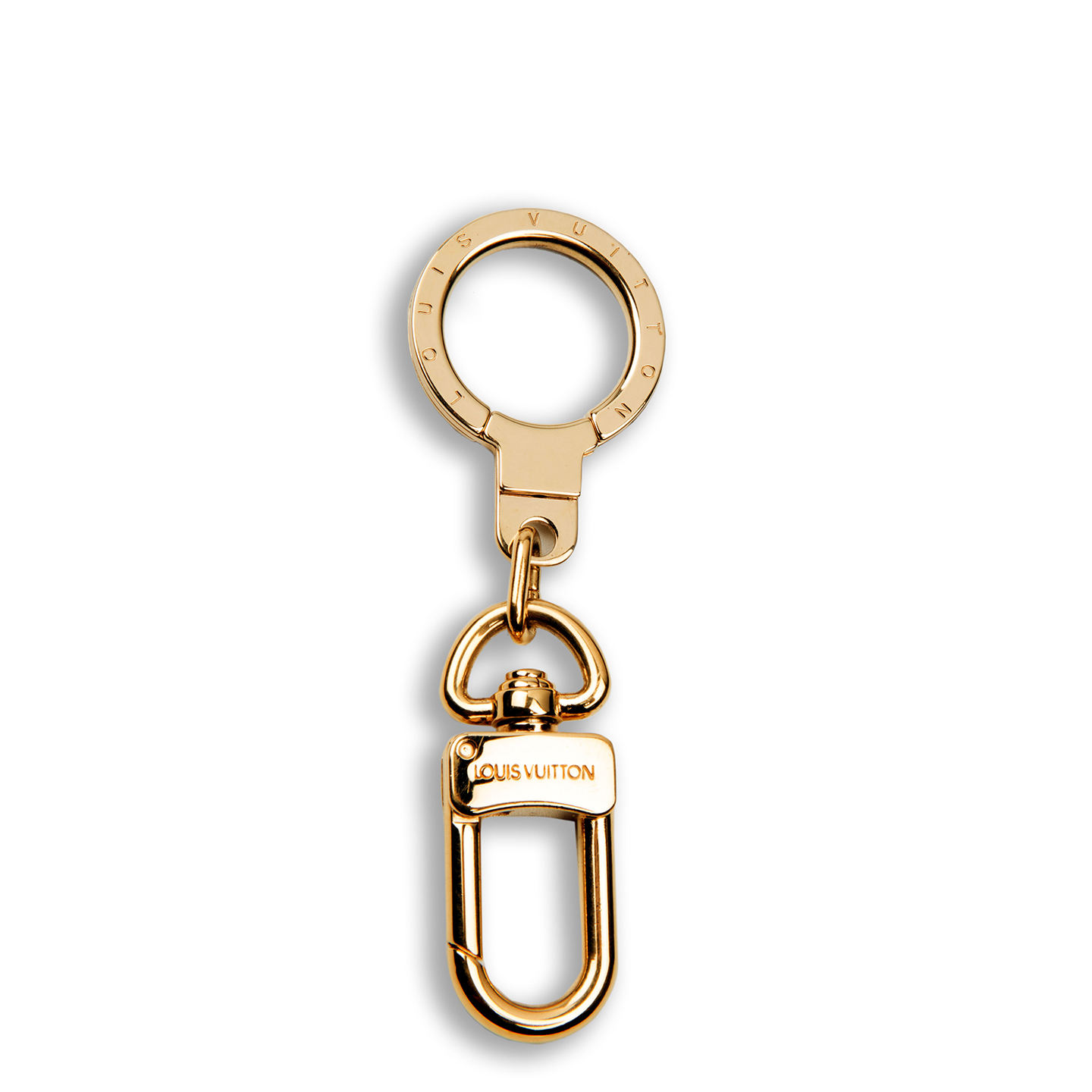 LOUIS VUITTON Golden Brass Bolt Keychain Pochette Extender - ShopperBoard