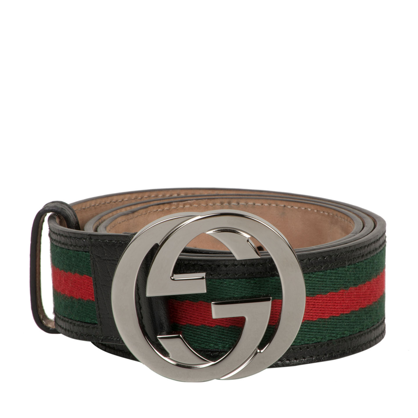Gucci Web Belt With Interlocking G - LabelCentric