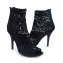 Dolce & Gabbana Black Crochet Ankle Boots 03