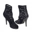 Dolce & Gabbana Black Crochet Ankle Boots 02