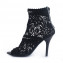 Dolce & Gabbana Black Crochet Ankle Boots 05