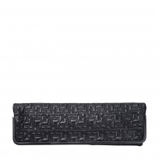 Herve Leger Quilted Leather Fold Over Clutch 01