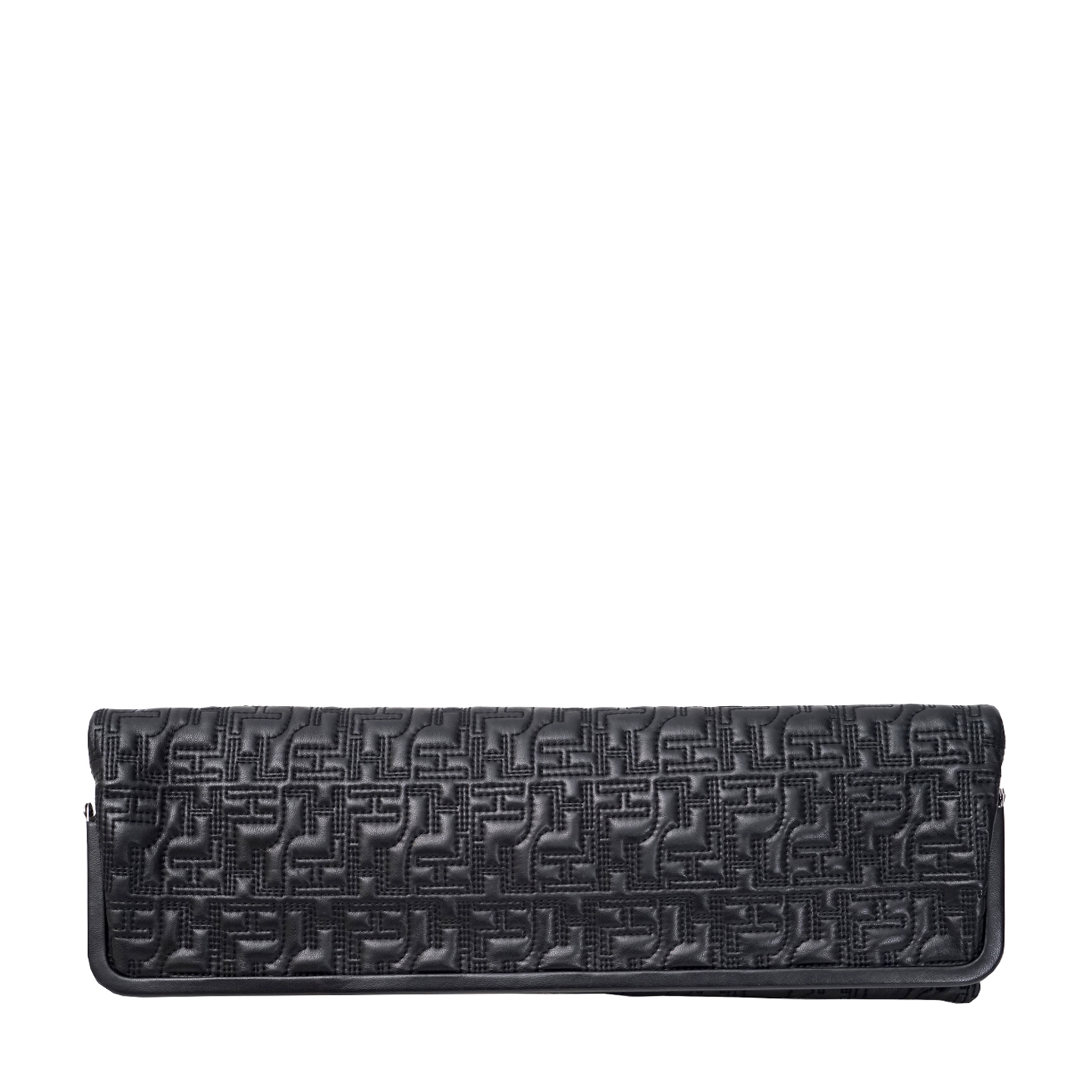 Herve Leger Quilted Leather Fold Over Clutch - LabelCentric