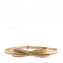 Prada Gold Saffiano Leather Skinny Bow Belt 03