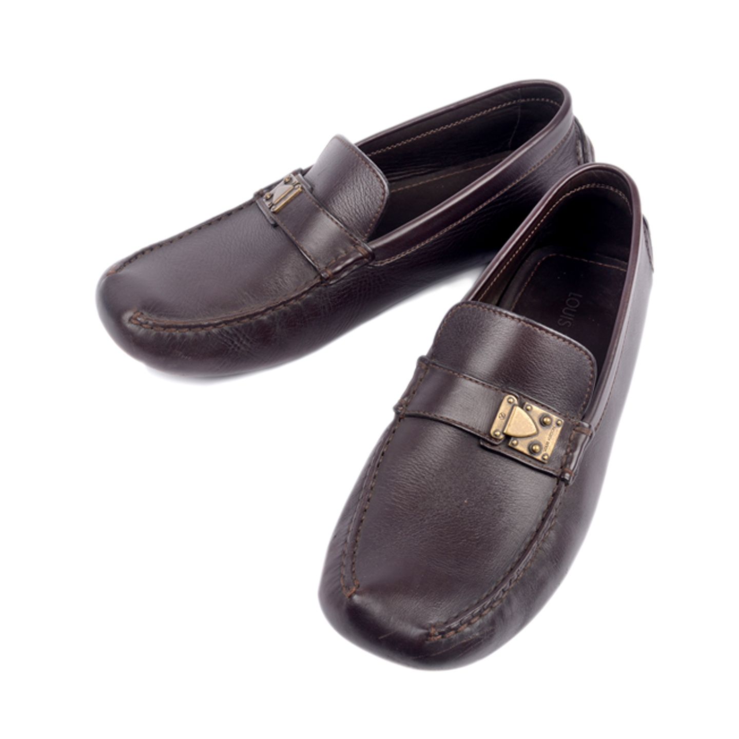 Louis Vuitton Dark Navy Logo Loafers – Savonches