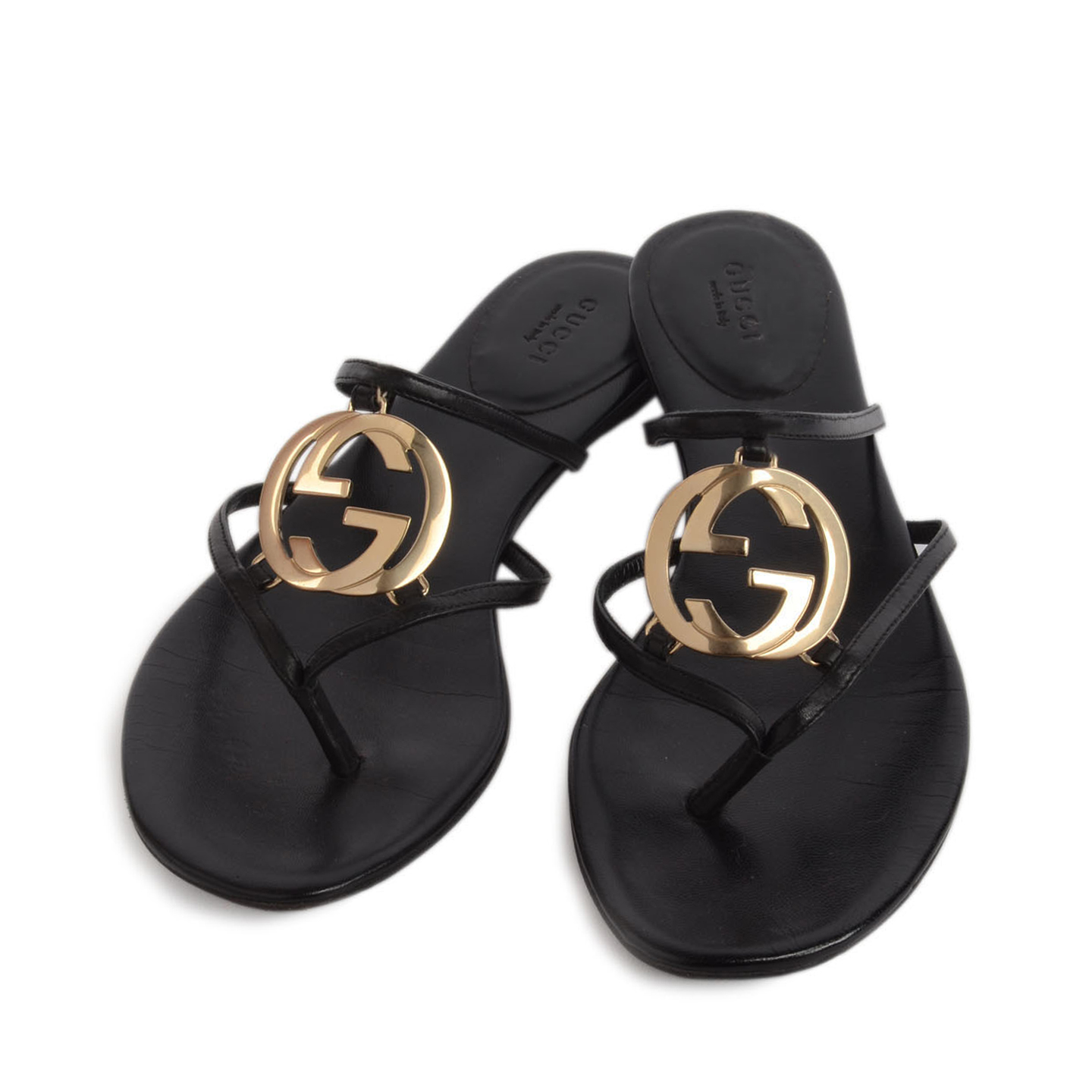 Gucci GG Cage Flat Thong Sandals Size 39 - LabelCentric