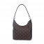 Gucci Dark Brown Monogram Nylon Shoulder Bag 01