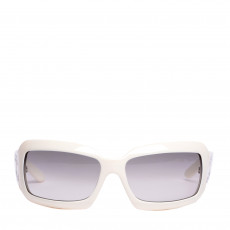 Chanel White Frame Mother Of Pearl CC Logo Sunglasses 5076-H