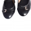 Tod's Black Leather Buckle Detail Ballet Flats 05