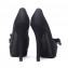 Fendi Black Woven Canvas Bow Detail Peep Toe Platform Pumps (03)