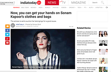 Now, you can get your hands on Sonam Kapoor's clothes and bags