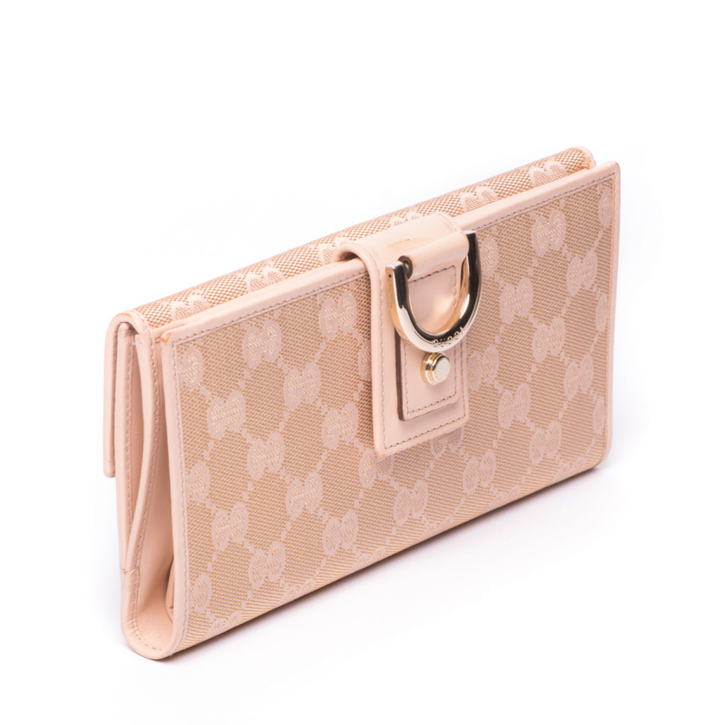 gucci pink wallet