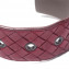 Bottega Veneta Maroon Intrecciato Leather Round Buckle Belt (04)