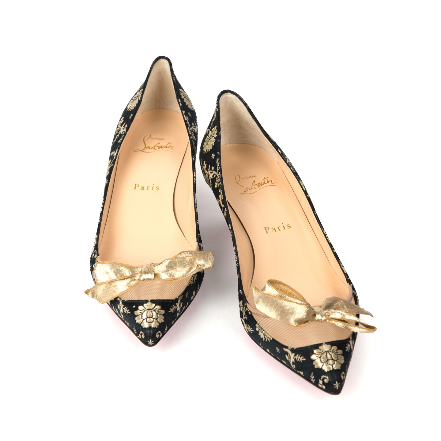 Christian Louboutin “Love Me” 45 Bow Pumps, Size 39 - LabelCentric
