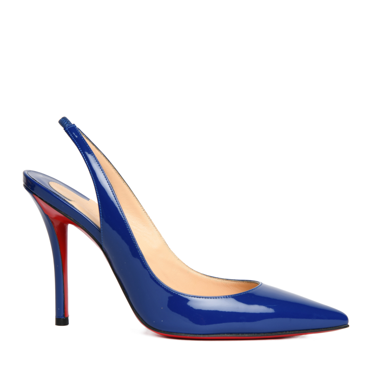 Christian Louboutin 'Apostrophy' Slingback Pumps, Size 35 - LabelCentric