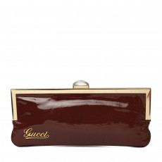 Gucci Patent Leather Frame Clutch 01