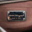 Salvatore Ferragamo Bronze Gancini Embossed Leather Bowler Bag (07)