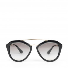 Prada Cinema Black Aviator Sunglasses - SPR 12Q (01)