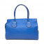 Tod's Blue Grained Leather Medium Note Shopping Bag 02