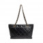 Chanel Black Lambskin Quilted Leather Shoulder Bag 02