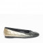 Chanel Black and Grey Ombre Cap-Toe Ballet Flats 02