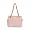 Chanel Pink Quilted Caviar Leather Petite Timeless Shopping Tote Bag 02