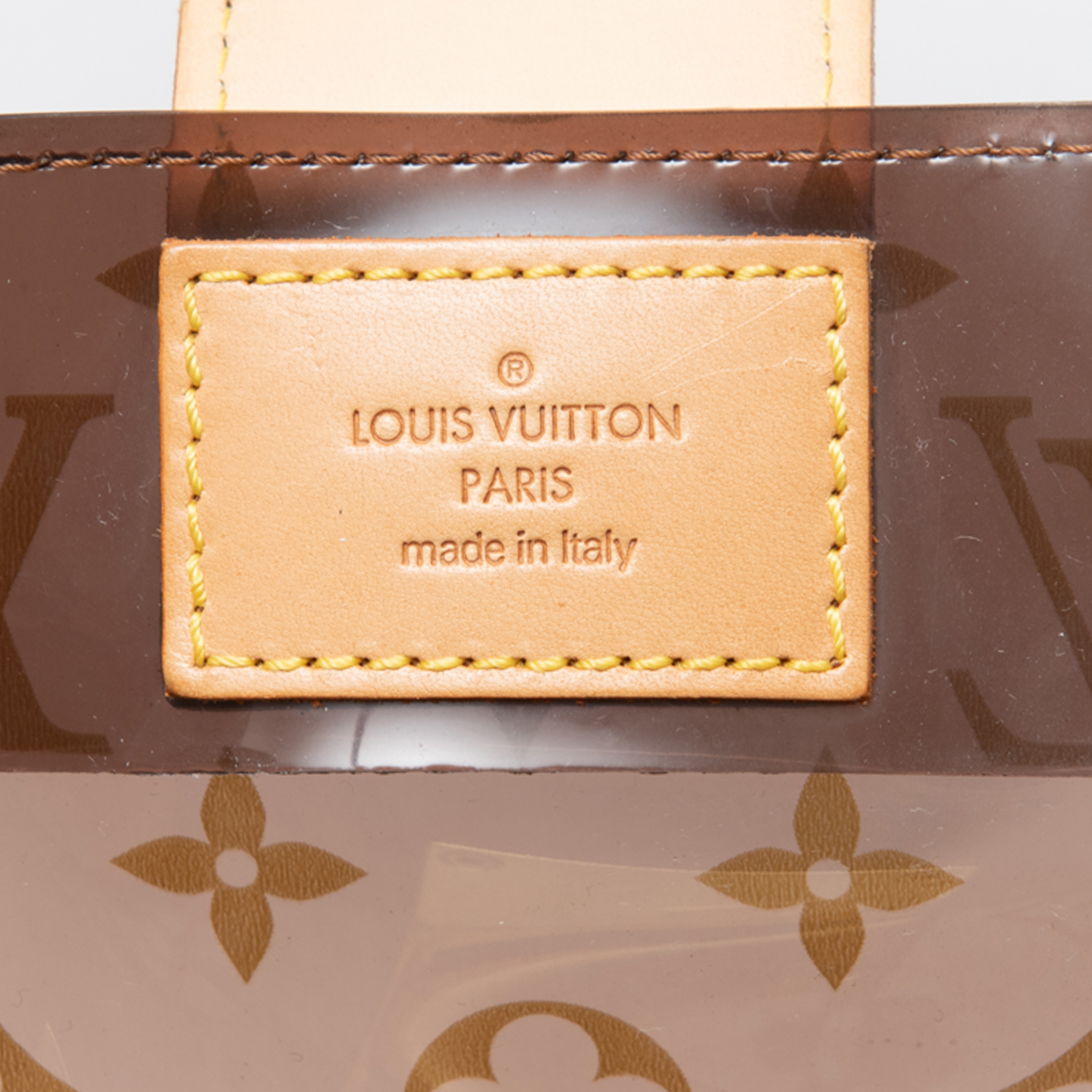 Louis Vuitton Limited Edition Vinyl Monogram Ambre Neo Cabas Cruise Bag -  LabelCentric