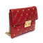 Michael Kors Red Sloan Quilted Stud Clutch 03