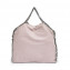Stella McCartney Pink Faux Leather Falabella Fold-over Tote 01