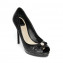 Christian Dior Black Quilted Cannage Leather Peep-Toe Platform Pumps 01
