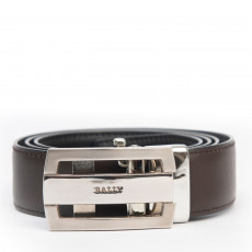 Bally Men's Brown Leather Belt 01