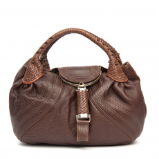 Fendi Brown Nappa Leather Spy Bag 01