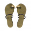 Giuseppe Zanotti Black Embellished Toe Ring Flat Sandals 05