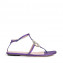 Gucci Purple Satin GG Sparkling Thong Flat Sandals 02
