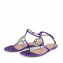 Gucci Purple Satin GG Sparkling Thong Flat Sandals 04