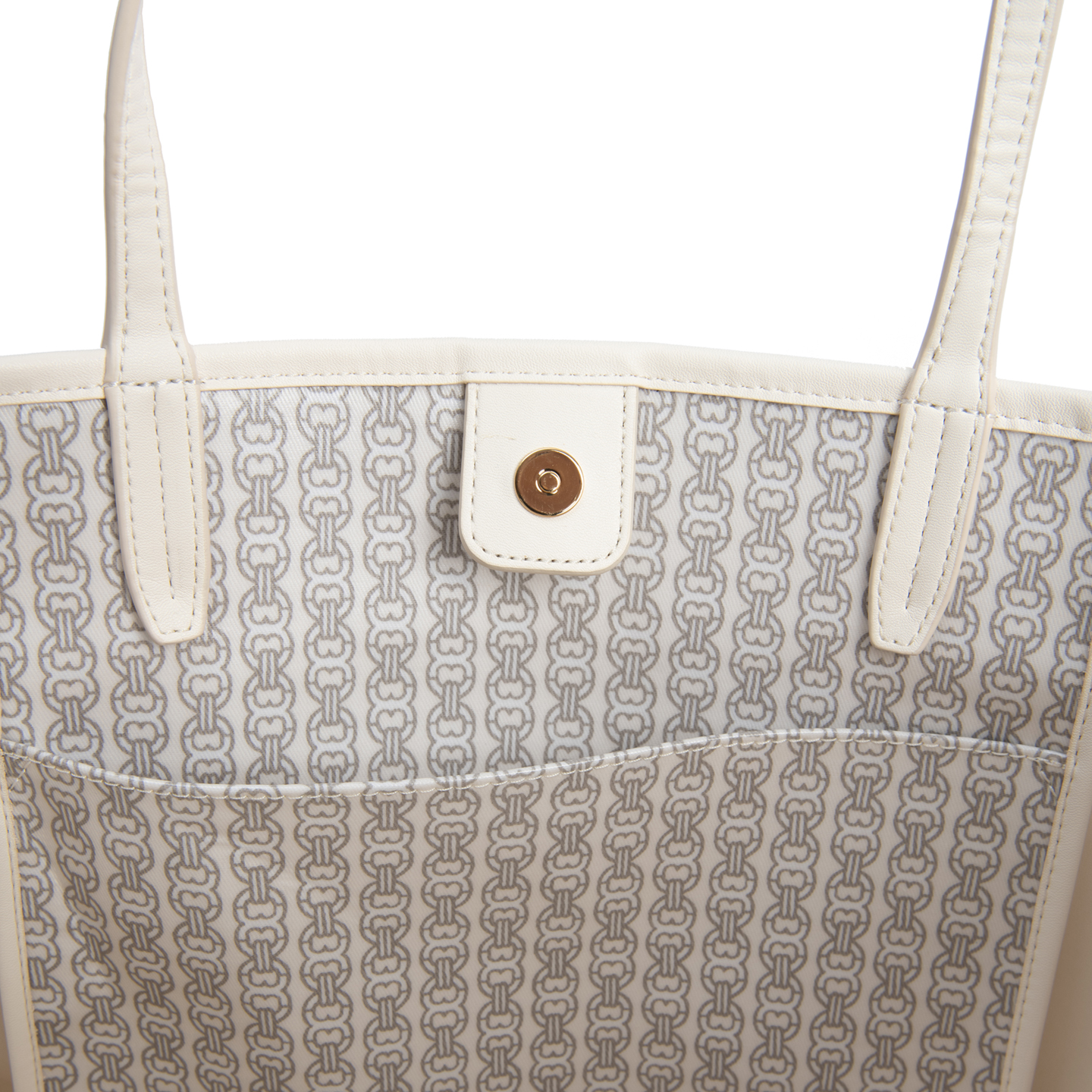 Tory Burch Gemini Link Canvas Tote – New Ivory