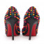 Christian Louboutin Black Leather Pigalle Mulitcolor Spikes 100mm Pumps 03