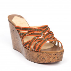 Christian Louboutin Crepon Trompe L'oeil Wedge Sandals 01