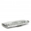 Sergio Rossi Metallic Silver Leather Envelope Clutch 04