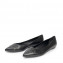 Tod's Black Leather Pointed Toe Ballet Flats 04