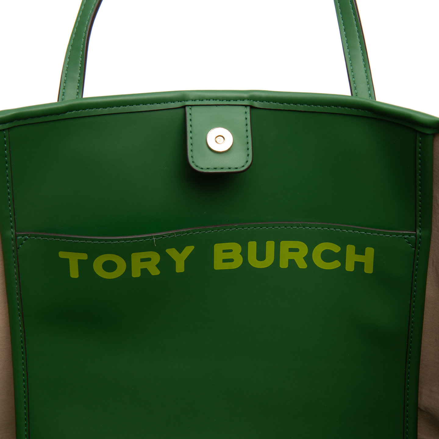 Tory Burch Green Gemini Link Tote Bag