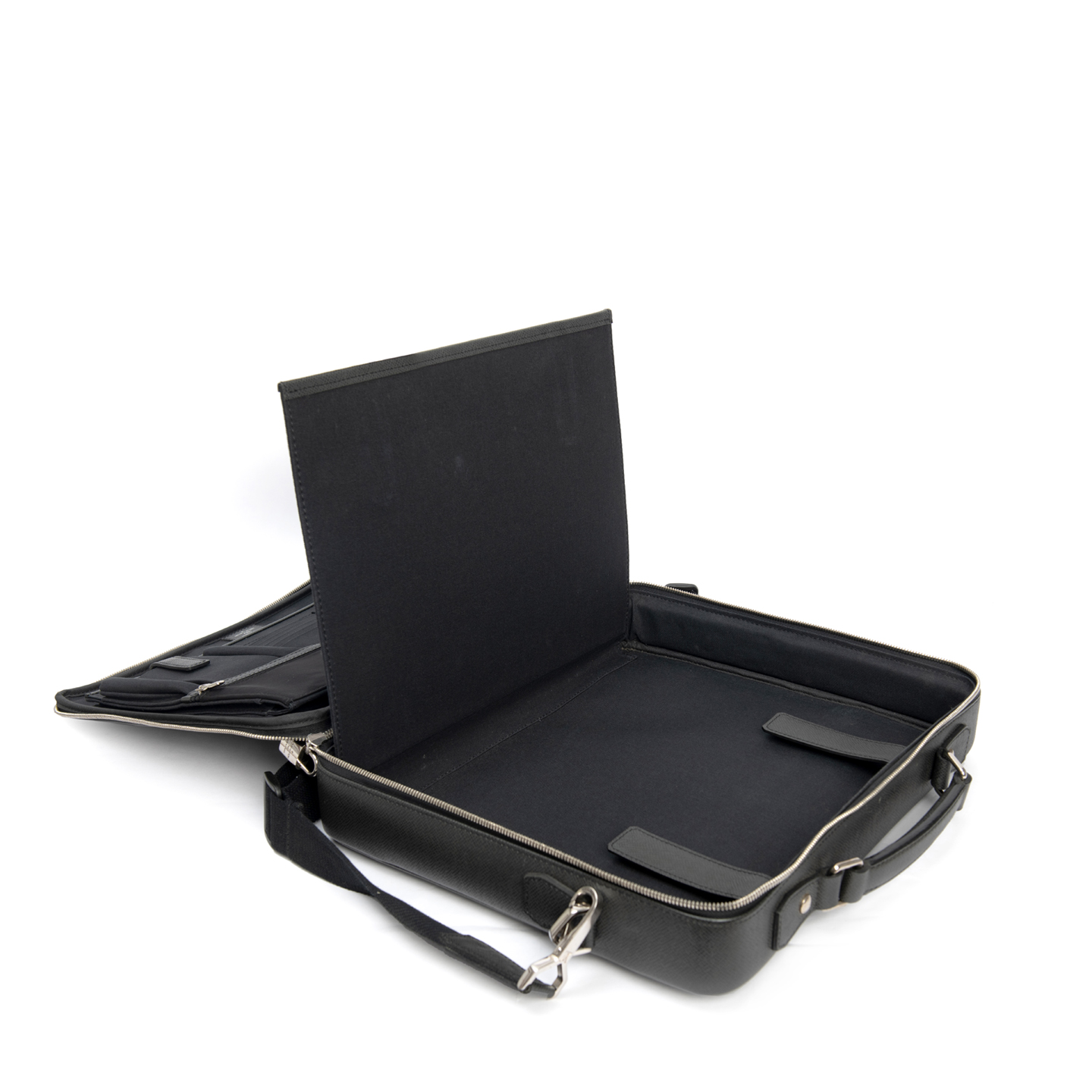 Louis Vuitton Black Taiga Odessa Messenger Laptop Bag SHW rt. $3, 250
