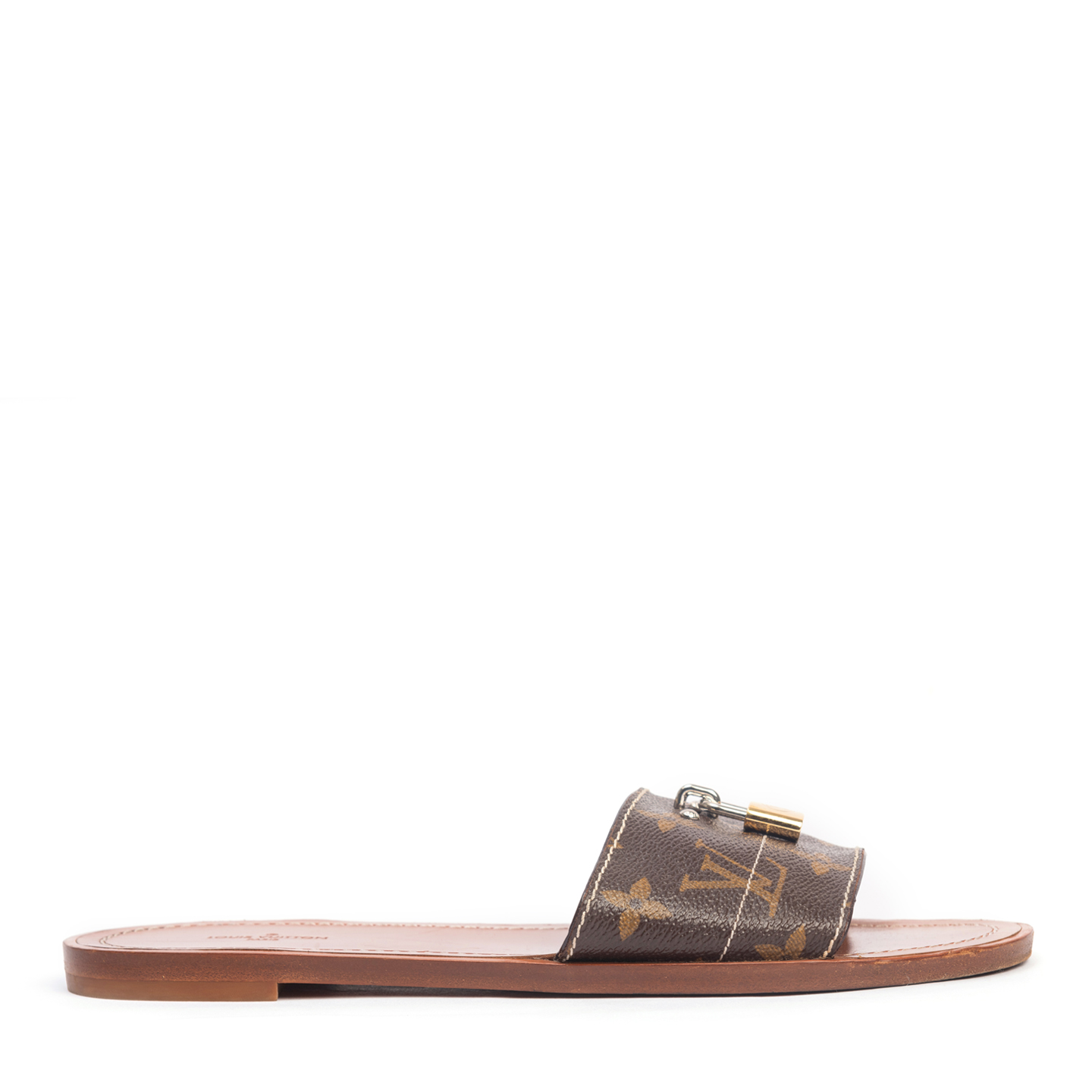LOUIS VUITTON Size 6 BROWN SLIDES BOW – New to You, Inc