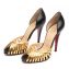 Christian Louboutin Corpus 100 Leather and Chain Pumps (04)