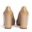 Louis Vuitton Beige Patent Leather Block Heel Pumps 04