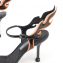 Prada Black Patent Leather Flame Detail Sandals (04)