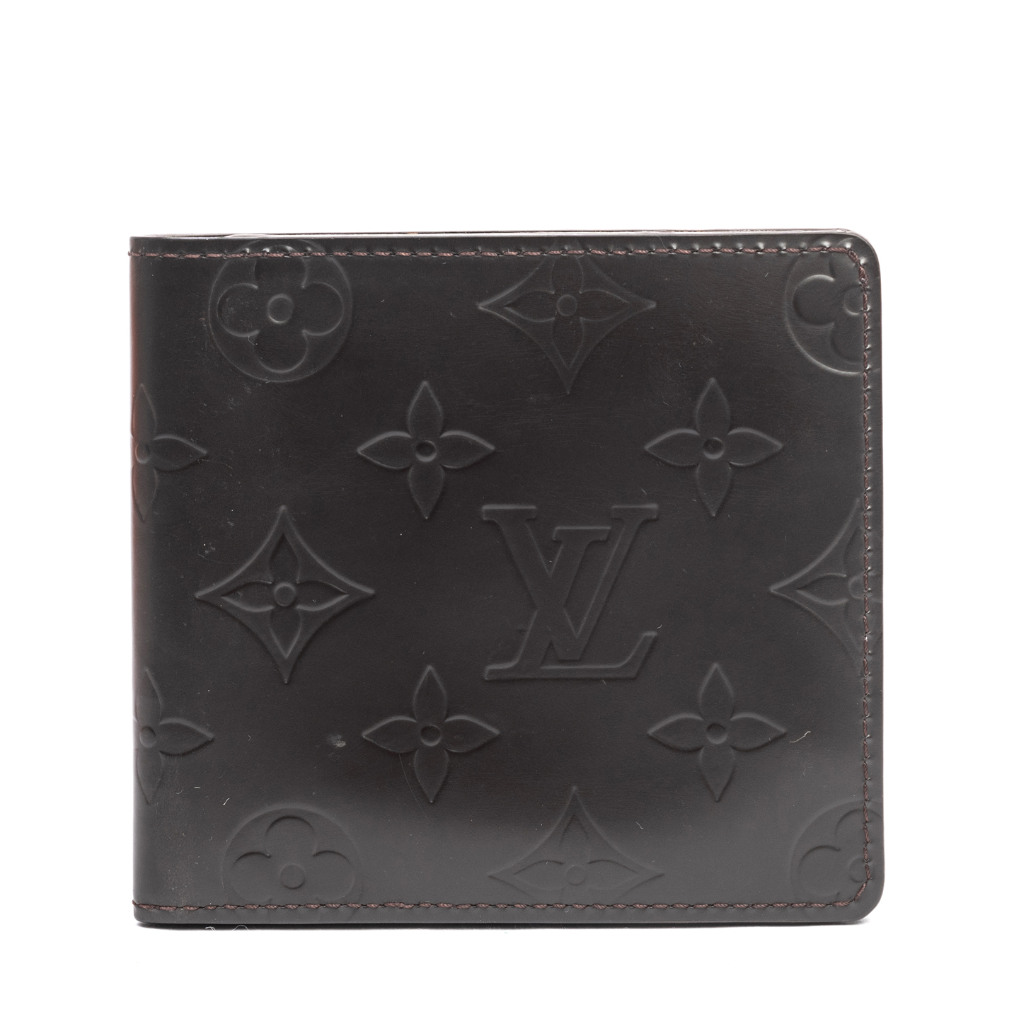 Louis Vuitton Mat French Wallet Monogram Vernis Gray 1883511