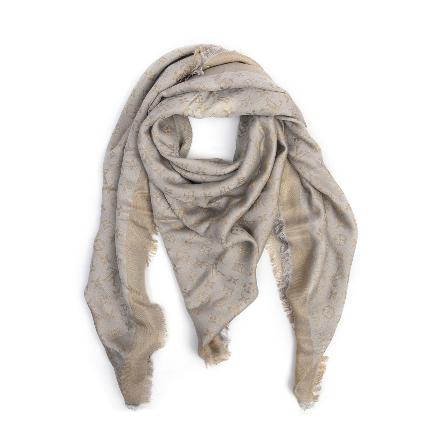 Louis Vuitton gray shine stole scarf - New with tags – The Find