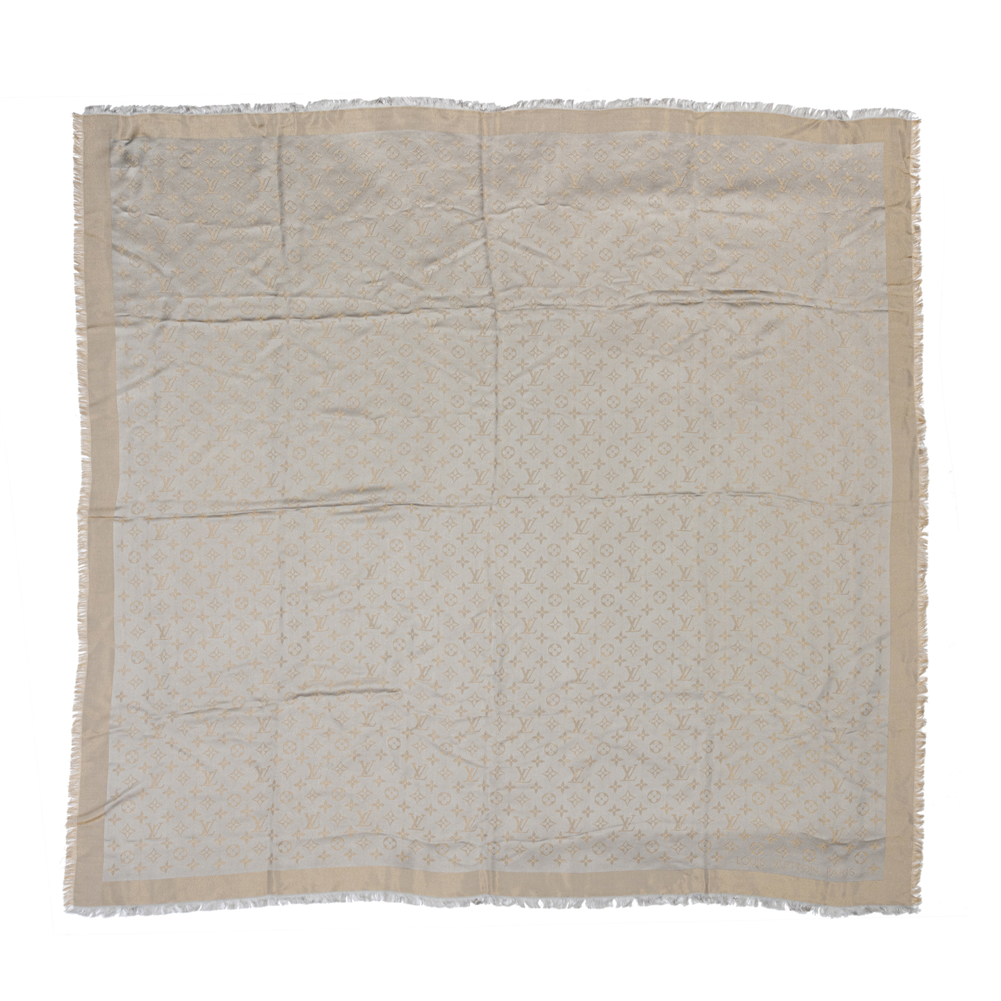 Louis vuitton shawl monogram shine brown ref.60609 - Joli Closet